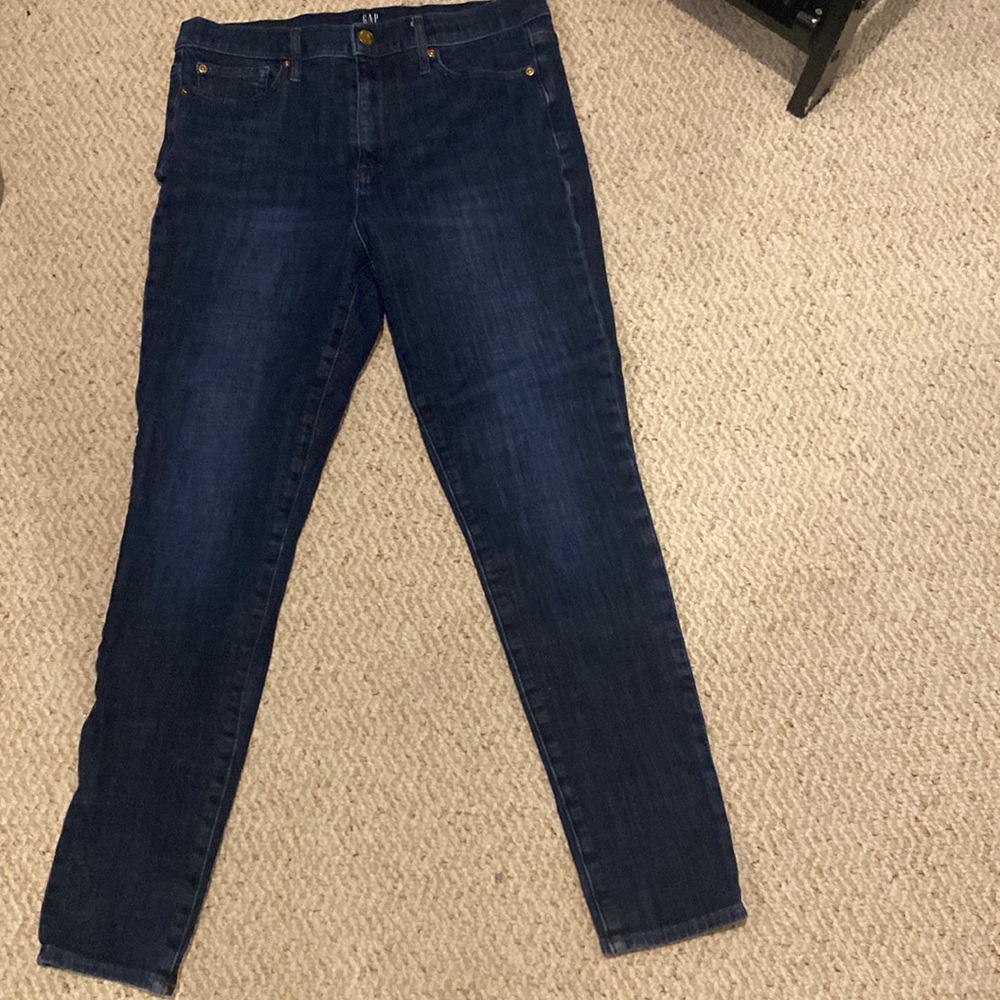 Dark blue jeans